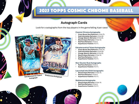 2025 Topps Cosmic Chrome Baseball Hobby