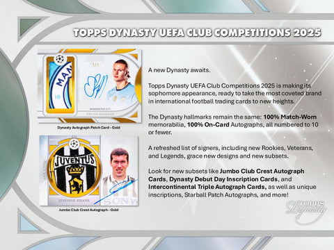 2025 Topps Dynasty UEFA Club Competitions Soccer Hobby