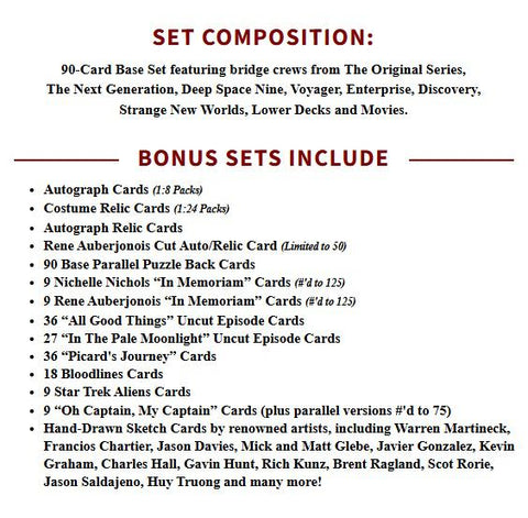 2025 Rittenhouse Star Trek Connections Hobby