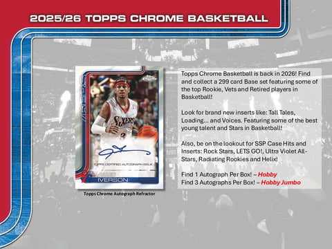 2025/26 Topps Chrome Basketball Hobby