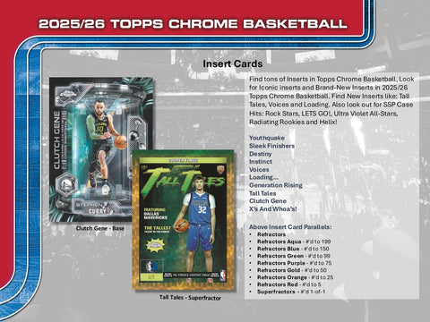 2025/26 Topps Chrome Basketball Hobby