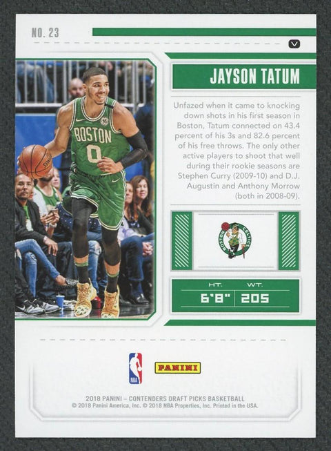 2018/19 Contenders Jayson Tatum Championship Ticket 1/1 #23