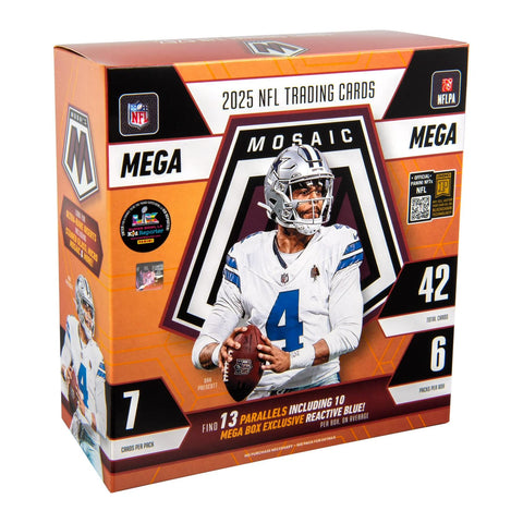 2025 Panini Mosaic Football Mega (Reactive Blue Parallels!)
