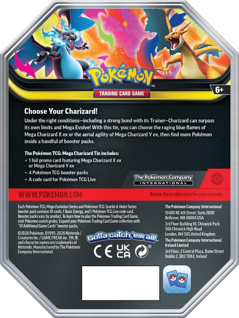 Pokemon Mega Charizard Tin