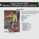 2024/25 Topps Chrome UEFA Women's Champions League Soccer 7-Pack Blaster