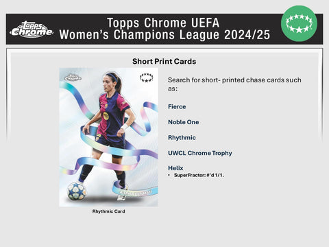 2024/25 Topps Chrome UEFA Women's Champions League Soccer Hobby