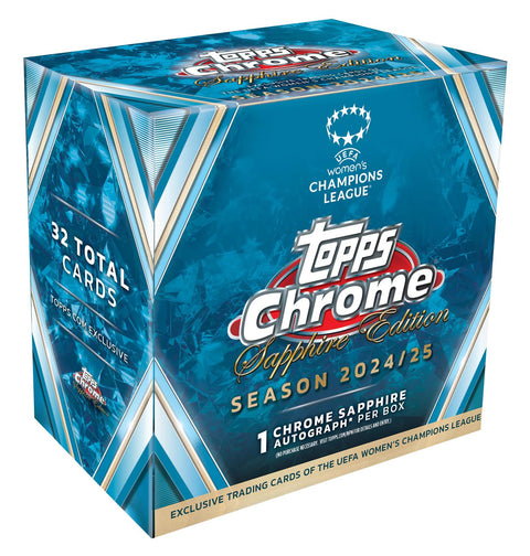 2024/25 Topps Chrome Sapphire UEFA Women's Champions League Soccer Hobby