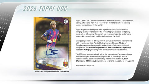 2025/26 Topps UEFA Club Competitions Soccer Hanger