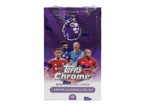 2026 Topps Chrome Premier League EPL Soccer Hobby