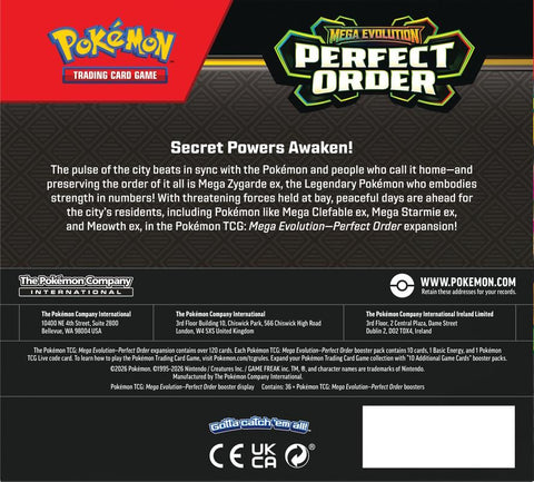 Pokemon Mega Evolution: Perfect Order Booster