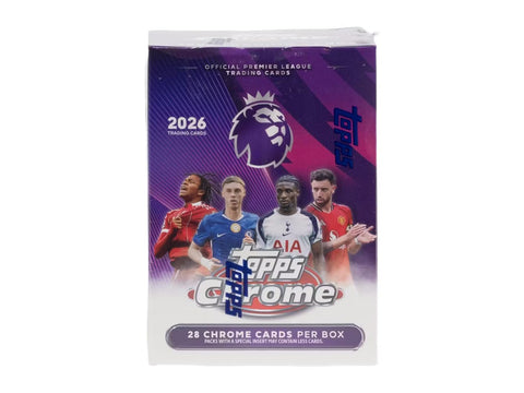 2026 Topps Chrome Premier League EPL Soccer 7-Pack Blaster