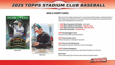 2025 Topps Stadium Club Baseball Mega