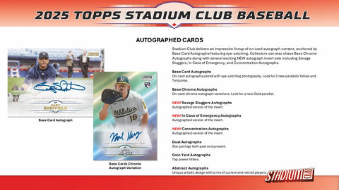 2025 Topps Stadium Club Baseball Mega