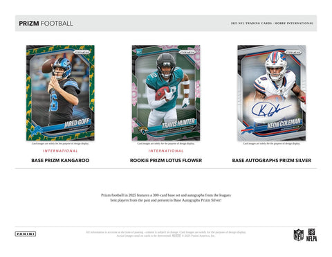 2025 Panini Prizm Football International Hobby