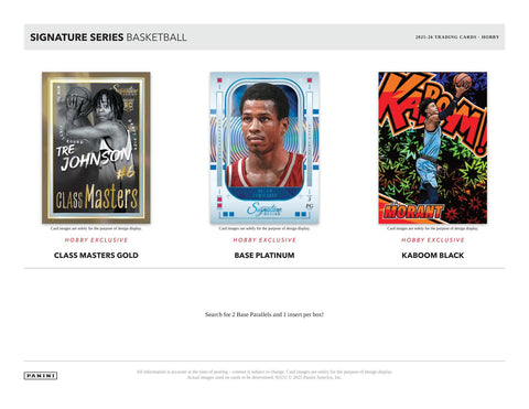 2025/26 Panini Signature Series Basketball Hobby