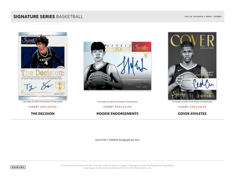 2025/26 Panini Signature Series Basketball Hobby