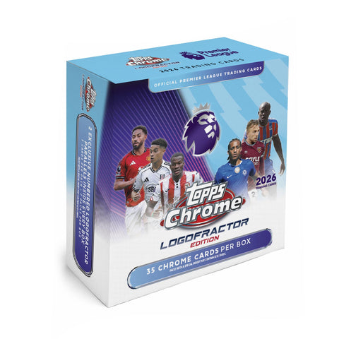 2026 Topps Chrome Premier League EPL Soccer Logofractor Edition
