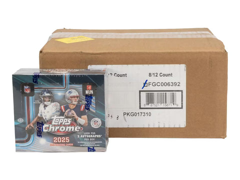 2025 Topps Chrome Football Hobby Jumbo
