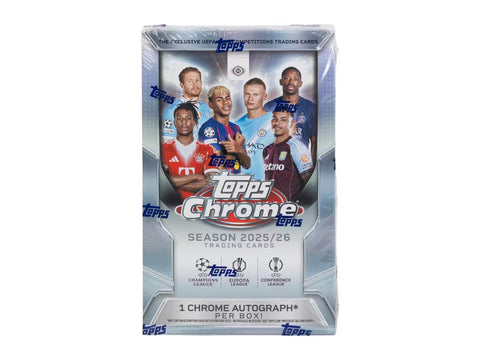 2025/26 Topps Chrome UEFA Club Competitions Soccer Hobby