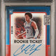 2021 Panini Contenders Optic Cade Cunningham Red Auto /99 #124 PSA 9 Auto 8