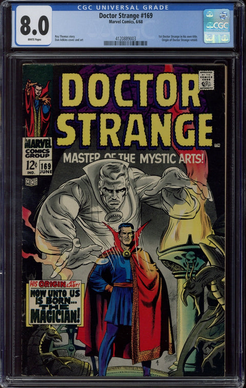 Doctor Strange #169 CGC 8.0 (W) *4120889003*