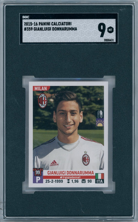 2015/16 Panini Soccer Calciatori #359 Gianluigi Donnarumma SGC 9