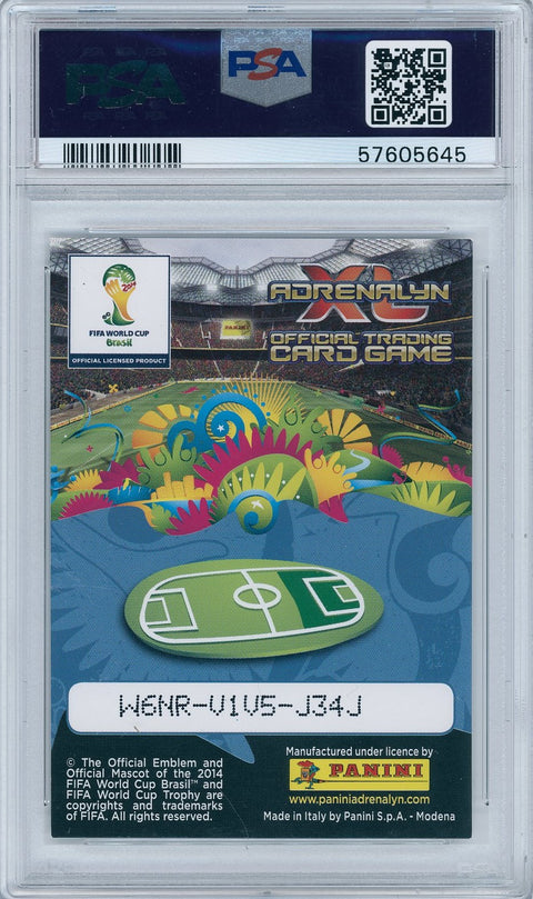 2014 Panini Soccer World Cup Adrenalyn XL Lionel Messi Limited Edition PSA 8.5