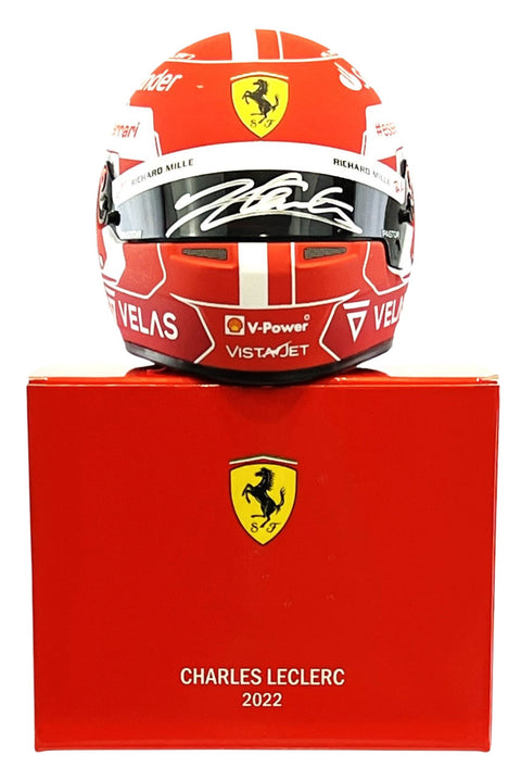 Charles Leclerc Autographed Ferrari 1:2 Mini Helmet