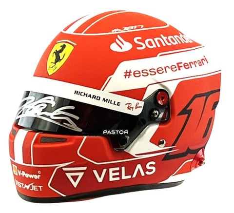 Charles Leclerc Autographed Ferrari 1:2 Mini Helmet