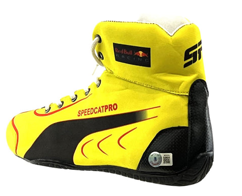 Sergio Perez Autographed Red Bull Shoe