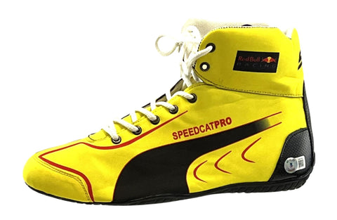 Sergio Perez Autographed Red Bull Shoe