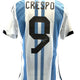 Hernan Crespo #9 Autographed Adidas Argentina National Team Soccer Jersey