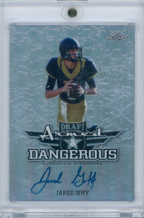 2016 Leaf Metal Draft #AD-JG1 Jarred Goff Auto Armed and Dangerous