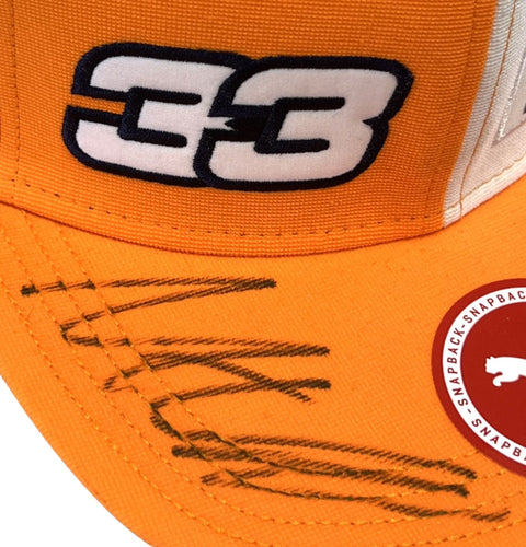 Max Verstappen Autographed #33 Red Bull Puma Hat