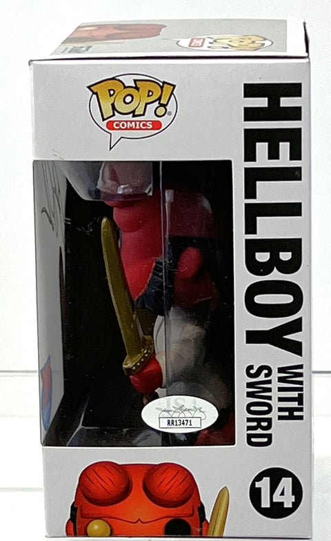 Ron Perlman Autographed Hellboy with Sword  Funko Pop #14 Exclusive JSA