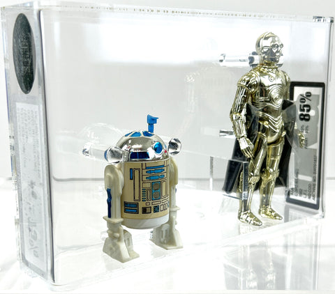 Star Wars R2-D2 Sensorscope 1977 G.M.F.G.I. UKG 75 *SW061856* * Star Wars C-3PO R/Limbs 1982 L.F.L. No Coo UKG 85 *SW061857*
