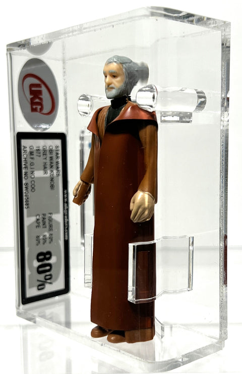 Star Wars Obi Wan Kenobi Grey Hair 1977 G.M.F.G.I. No Coo UKG 80 *SW065685*