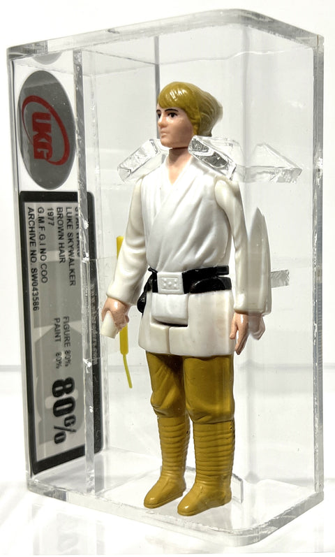 Star Wars Luke Skywalker Brown Hair 1977 G.M.F.G.I. No Coo UKG 80 *SW043586*