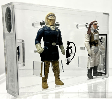 Star Wars Han Solo Hoth 1980 L.F.L. Hong Kong UKG 85 *SW061839* & Star Wars Luke Skywalker Hoth 1980 L.F.L. Hong Kong UKG 80 *SW061840*