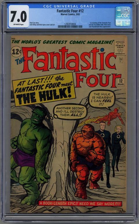 Fantastic Four #12 CGC 7.0 (OW) *1292918004*