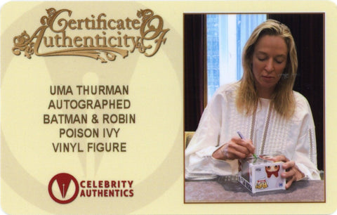 Uma Thurman Autographed Batman & Robin Poison Ivy Funko POP Specialty Variant #343