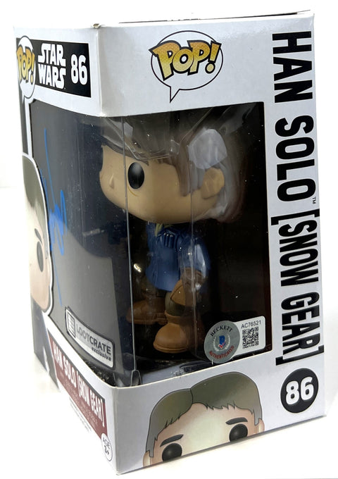 Harrison Ford Autographed Star Wars Han Solo (Snow Gear) Funko POP #86 Beckett