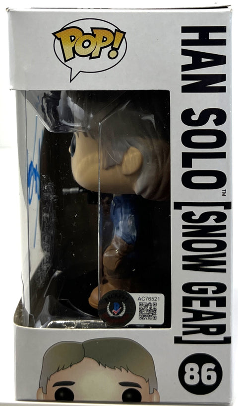 Harrison Ford Autographed Star Wars Han Solo (Snow Gear) Funko POP #86 Beckett