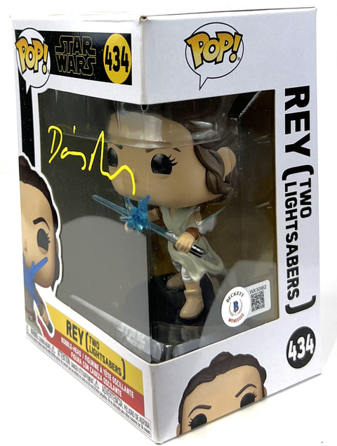 Daisy Ridley Autographed Star Wars Rey Jedi Funko Pop #434 Beckett