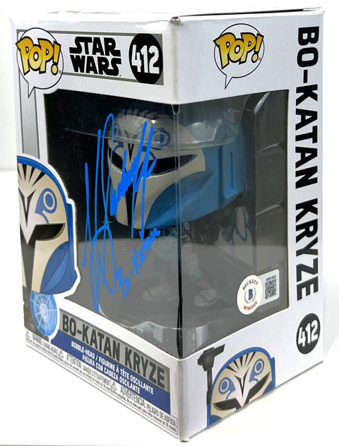 Katee Sackhoff Autographed Star Wars "Bo-Katan" Funko Pop #412 Beckett