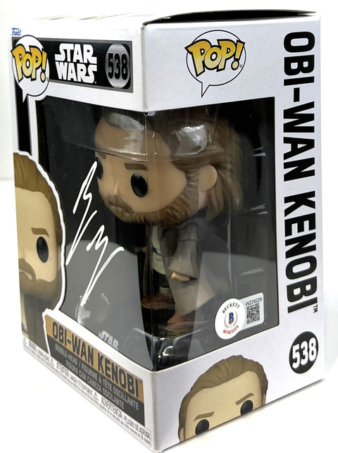 Ewan McGregor Autographed Obi Wan Kenobi Funko Pop #538 Beckett