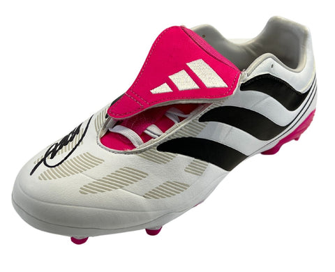 Kaka Autographed White Adidas Predator Pink Tongue Cleat