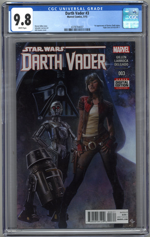 Darth Vader #3 CGC 9.8 (W) *4378704007*