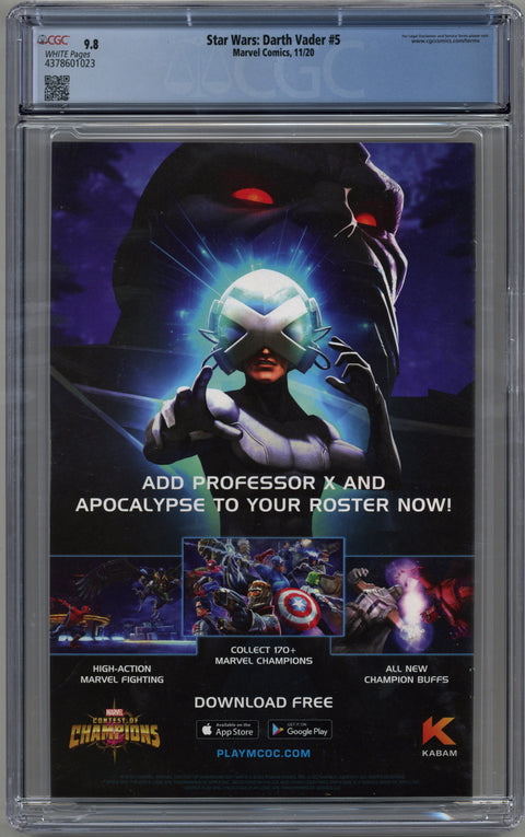 Star Wars: Darth Vader #5 CGC 9.8 (W) *4378601023*