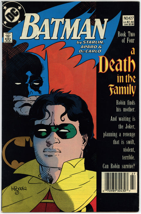 Batman #426-429 A Death in the Family Complete Set NM